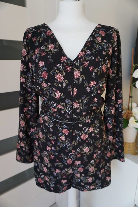 kombinezon w kwiaty~ Bershka r.40