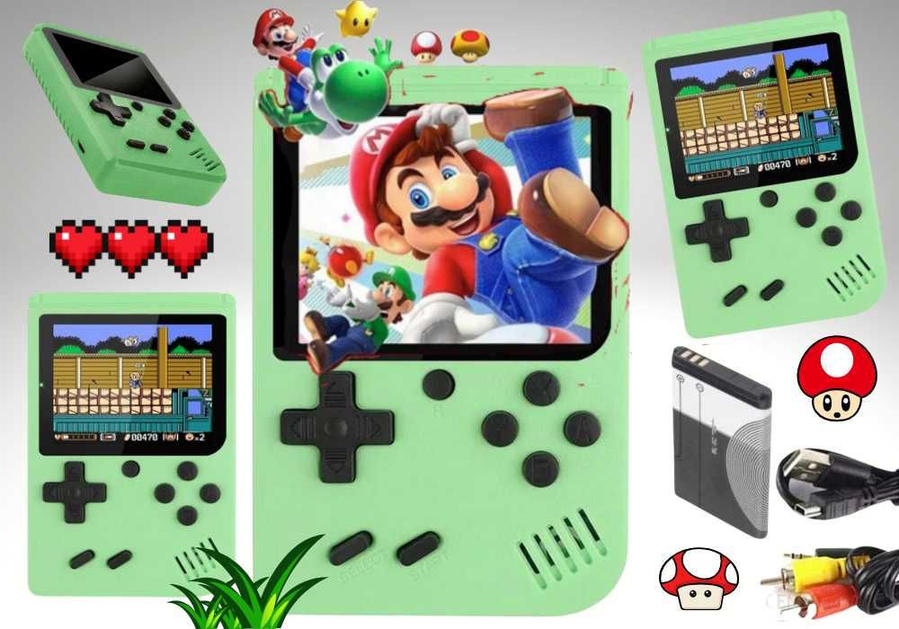 Przenośna MINI konsola GameBox Plus 400 w 1 MARIO BROS TANK kolory