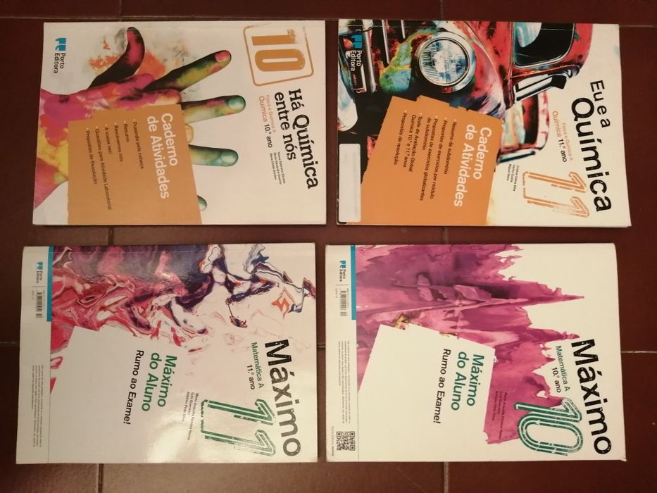 Cadernos de atividades 10º e 11º ano, FQ, Biol, Português