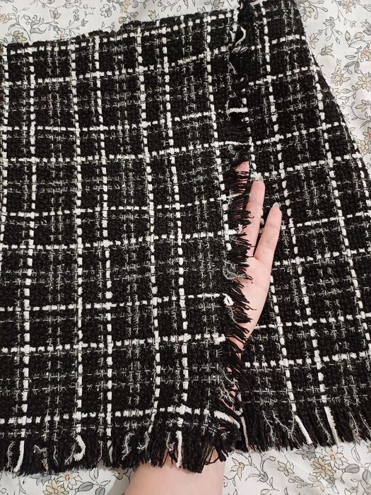 Твідова спідниця. Твідова юбка. Спідниця на запах. Юбка на запах