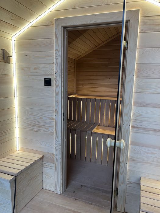 Sauna ogrodowa drewniana 6 osobowa