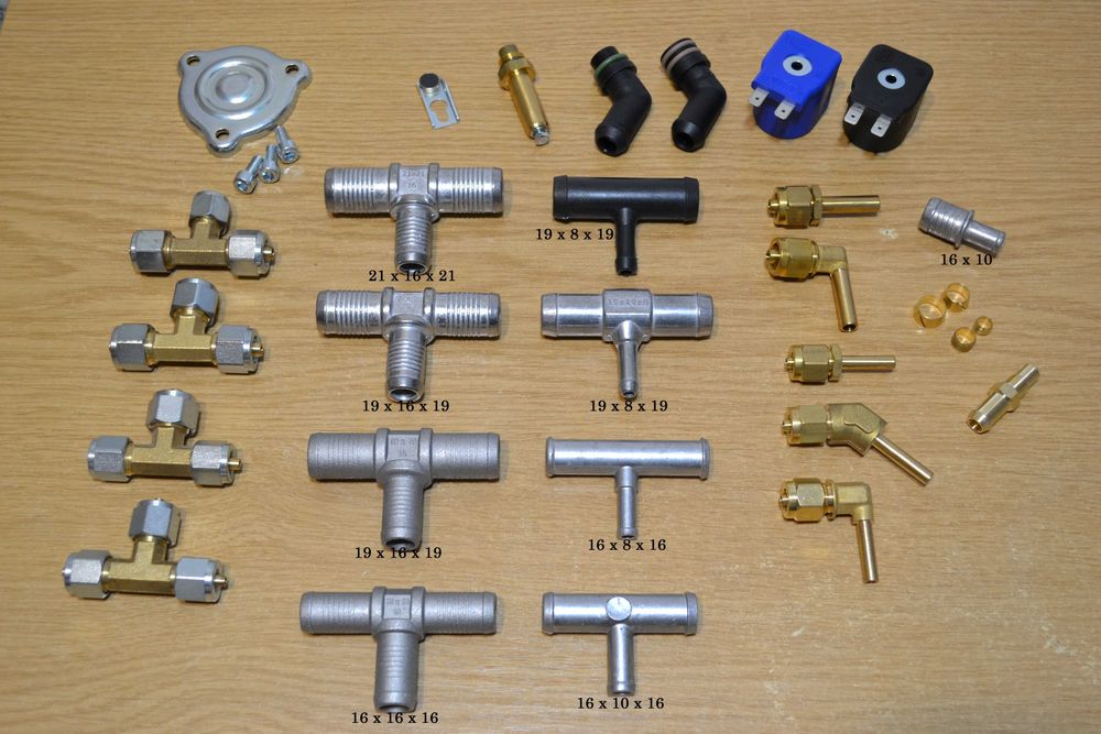 ГБО рукав трійник штуцер врізка дозатор перехідник фітинг