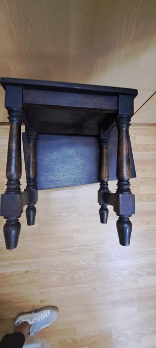 Mesa apoio madeira escura