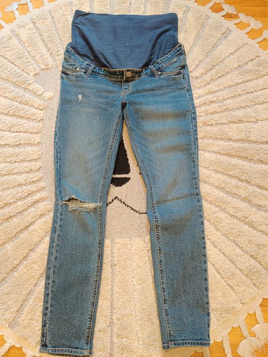 Mama ankle jeans spodnie ciążowe H&M