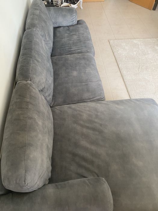 Sofa Cinza Chaise longue