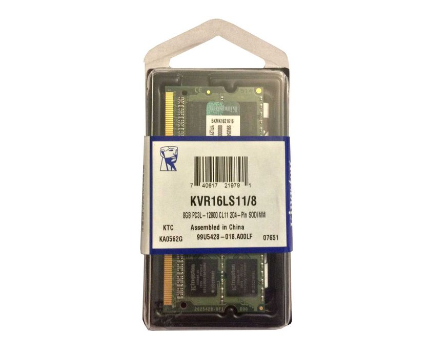Для ноутбука Kingston SO-DIMM DDR3L 8Gb PCL-12800 Новая!