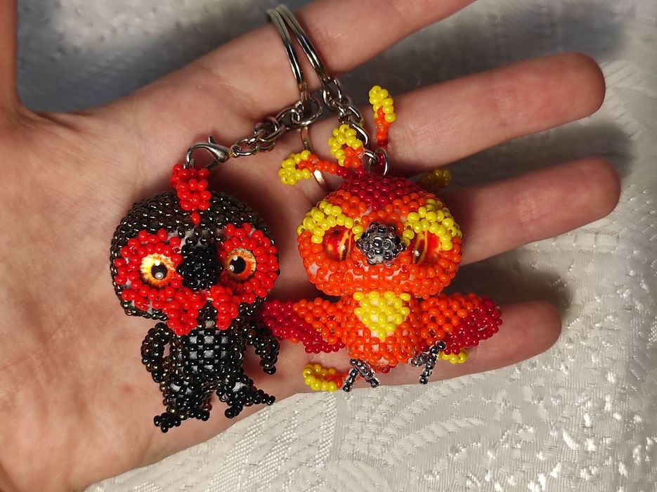 Парні брелоки з бісеру