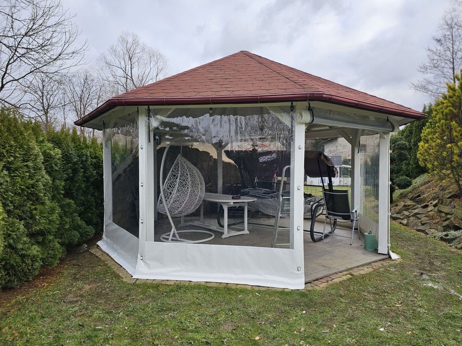 Plandeki na altanke altana taras osłony tarasowe plandeka na taras