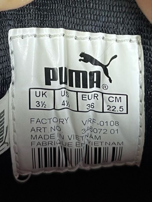 Puma кроссовки кеды 36 размер женские кожаные спортивные