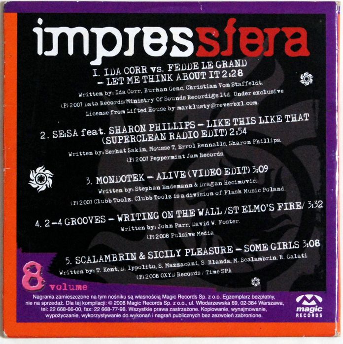 (CD) VA - Impressfera Volume 8