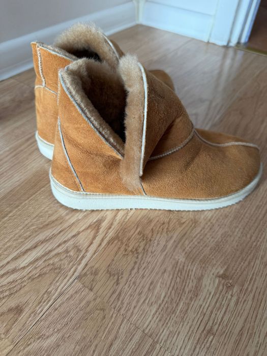 Buty skórzane w stylu ugg