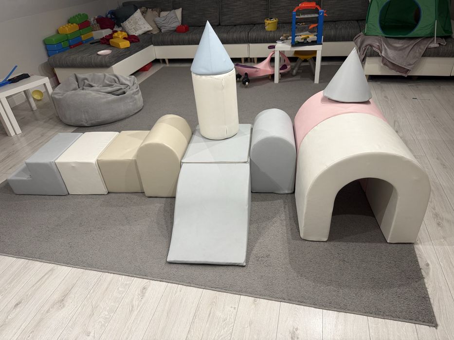 Tor przeszkód, piankowy plac zabaw bezpieczny