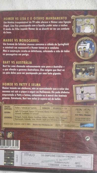 DVDs Os Simpsons
