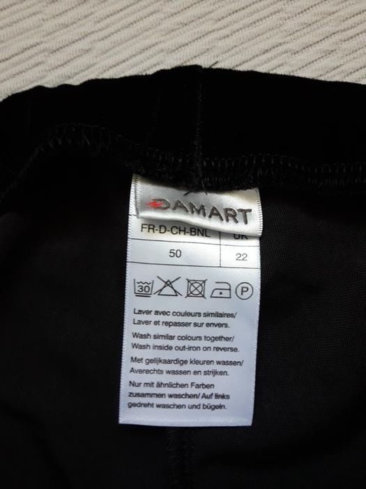 Велюрові оксамитові штани великого розміру висока посадка damart