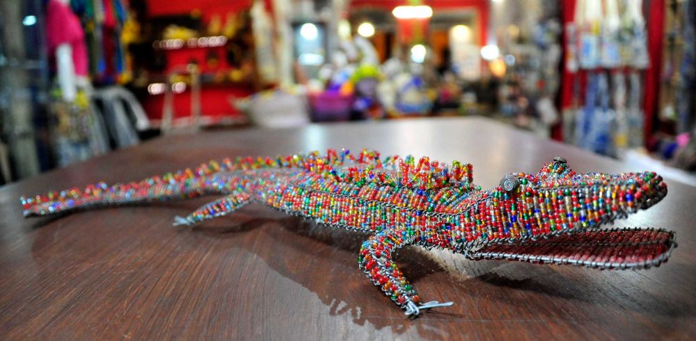 Escultura de missangas