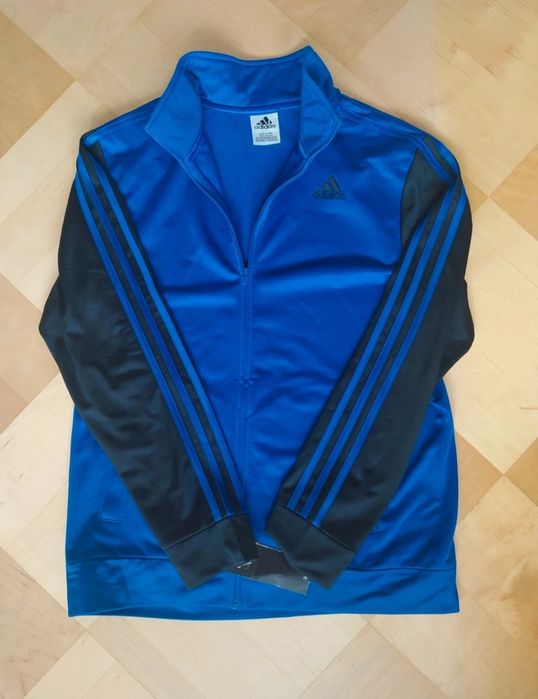 Nowa bluza Adidas L niebieska chabrowa 100% poliester damska