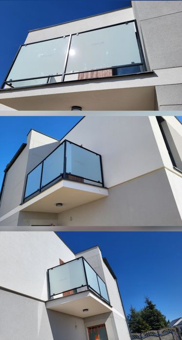 Balustrada metalowa.