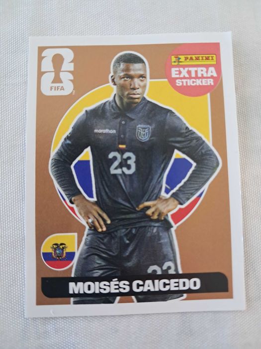 Moisés Caicedo Extra Sticker Bronze - Panini Mundial 2026