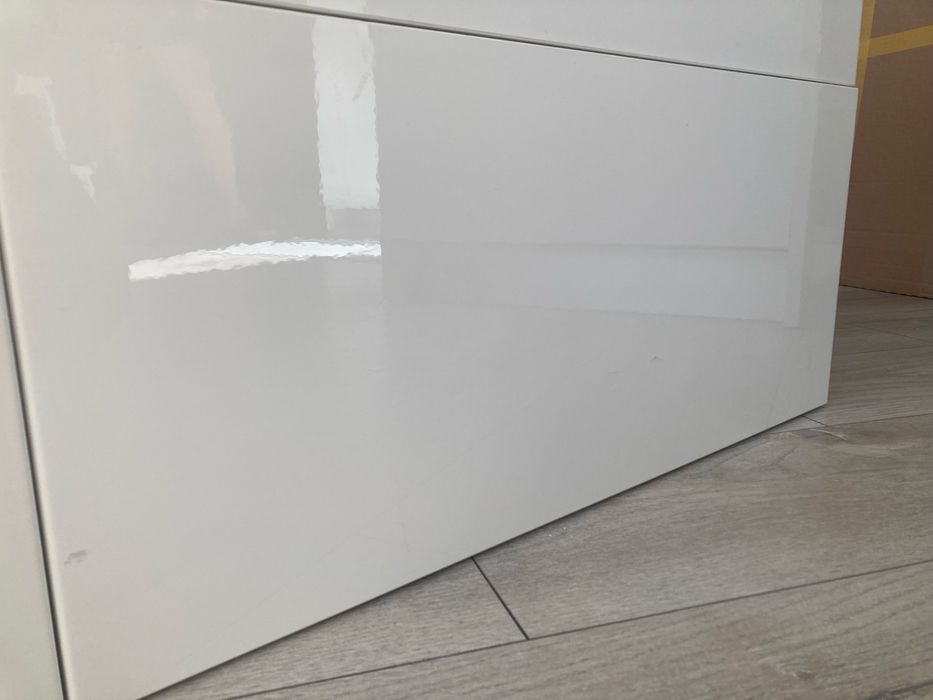 Szafka ikea besta - bialy połysk