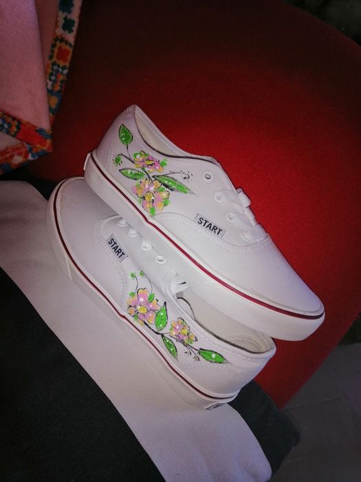 Trampki tenisówki kwiaty