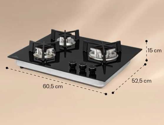 Газова плита Газовая варочная панель плита  Klarstein Trifecta 3