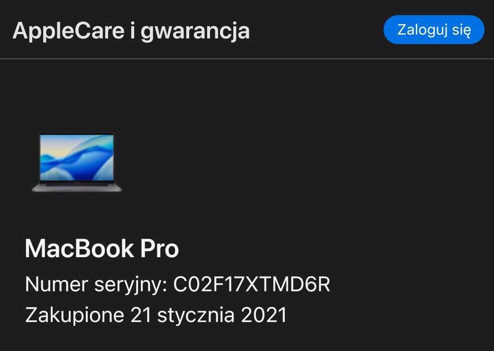 MacBook Pro A2141, Intel Core i7, 512SSD, 32GB RAM