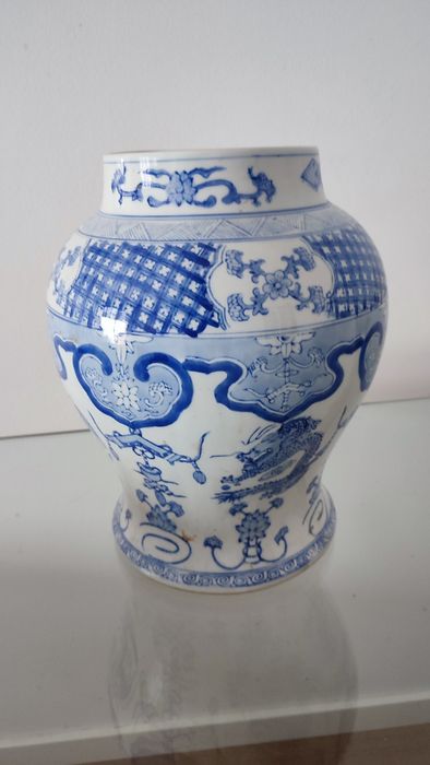Jarrão Chinês Azul
