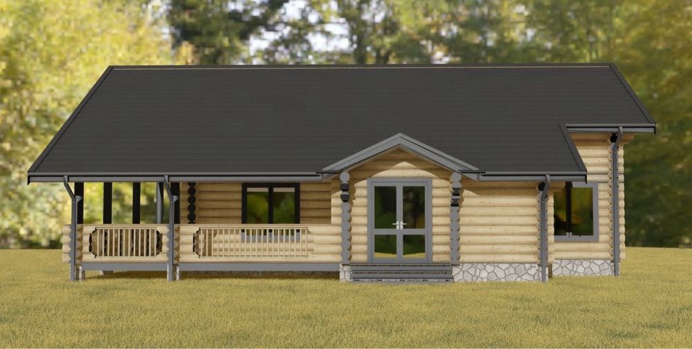 Будівництво деревʼяних будинків з оциліндрованого бруса