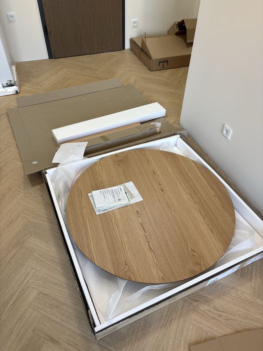 Stół  okragly Lectus 105cm  ruby