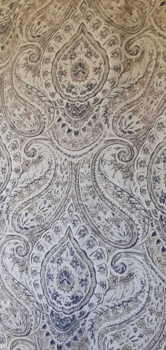 Zasłony 3 szt długie bawełniane grubsze wzor Paisley jak nowe