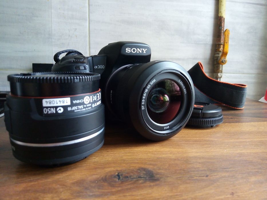 Sony Alpha 300 pełen zestaw