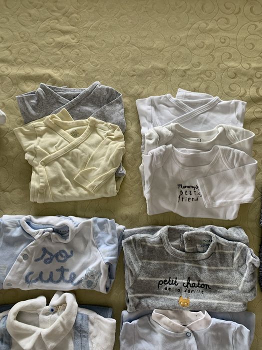 Saco roupa bebé menino 0-3m (21 peças)