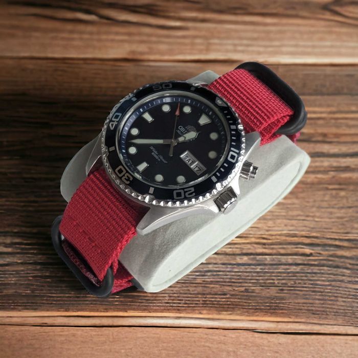Pasek do zegarka Orient Mako Ray 22 mm Nato Zulu Strong PVD Premium