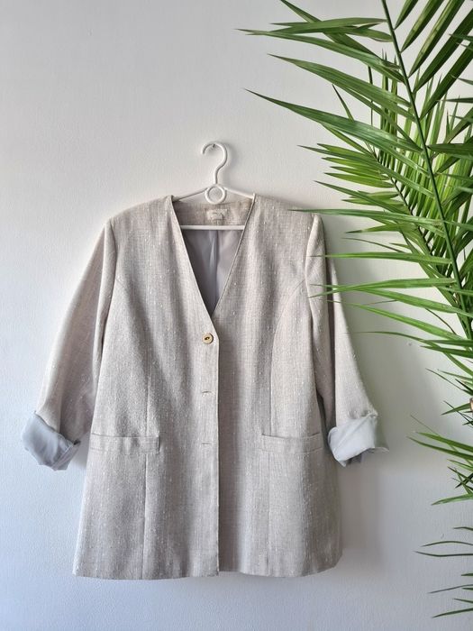 Marynarka len z bawełną  L/XL