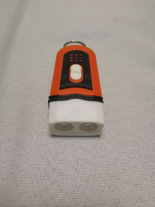 Mini latarka - podręczna - brelok - pomarańczowa