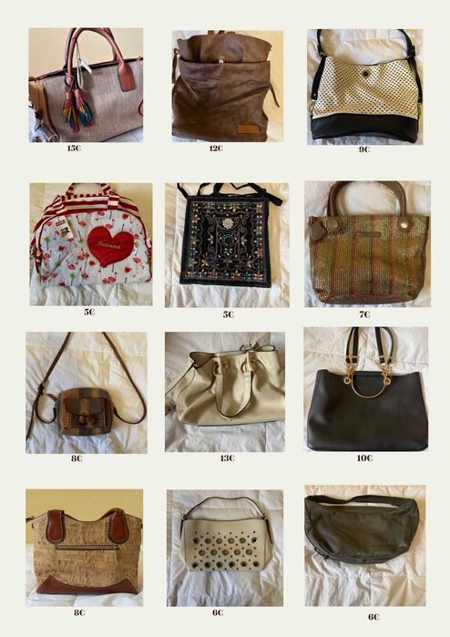 Malas variadas ótimos preços