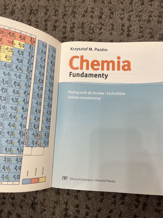 Chemia fundamenty podręcznik zakres rozszerzony pazdro