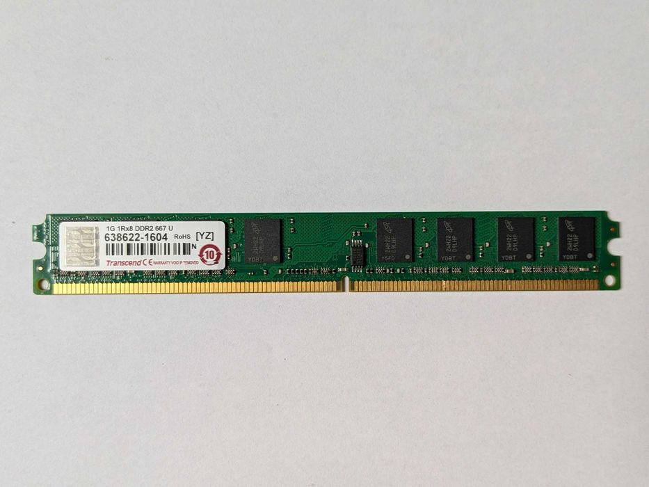 ОЗП 1GB DDR2-800 / 2x 1GB DDR2-667 / 2x 512MB DDR2-533