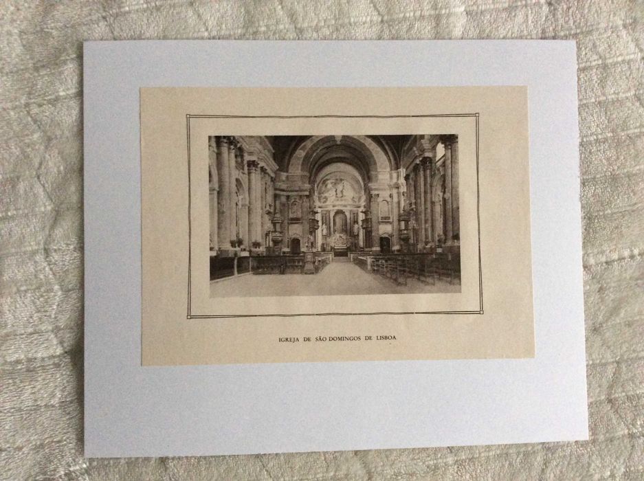Igreja de São Domingos de Lisboa. Estampa fotogr. de 194?