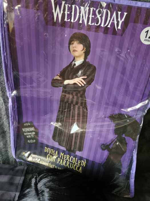 Kostium dla dzieci nastolatków Wednesday Addams