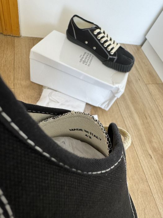кеды Maison Margiela Tabi sneaks 38 39 40 41 42 43  44 45 full black