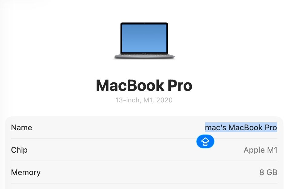 MacBook Pro 13 2020 M1 8GB 512GB SSD