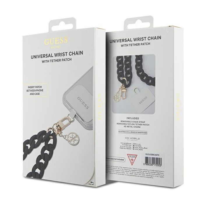 Guess Universal Big Hand Strap Acrylic 4G Charm - Uniwersalny pasek...