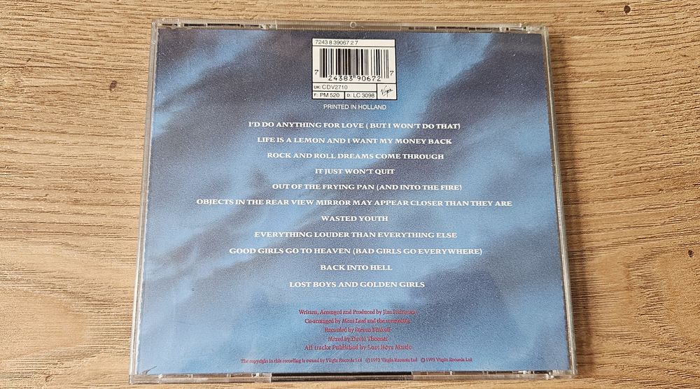 Meat Loaf Bat out of hell II cd