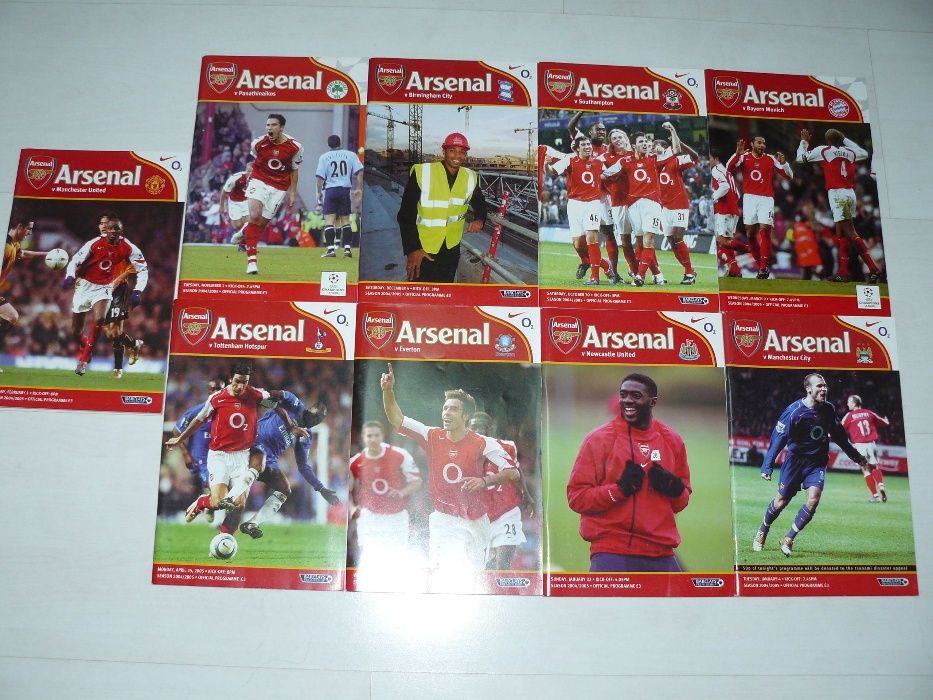 Футбольні програмки Arsenal Арсенал.