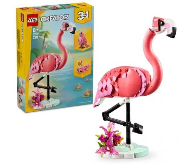 Lego CREATOR 3w1 31170 Dzikie zwierzęta RÓŻOWY FLAMING
