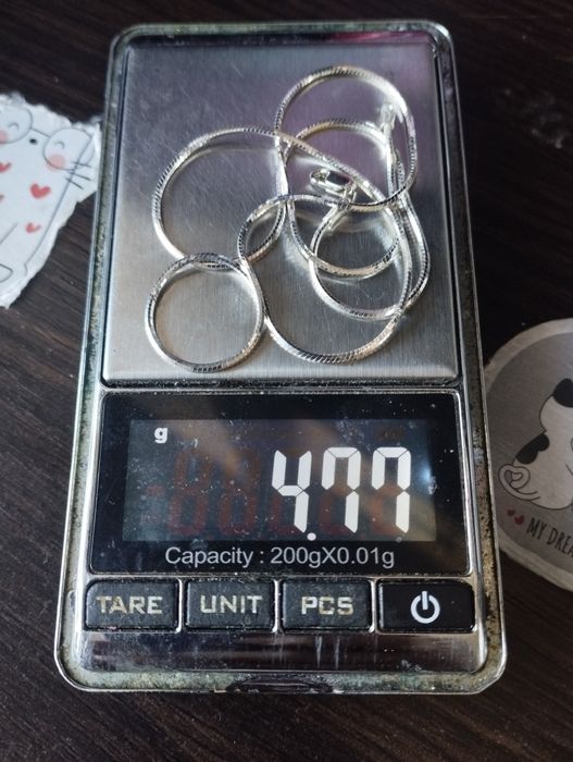 Серебряная цепочка 4.77 грамма 44 см