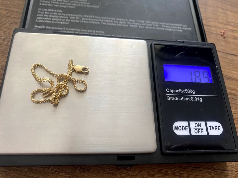 Nowa, ZŁOTA Bransoletka 19 cm, 1,89 g, próba: 585, 14K
