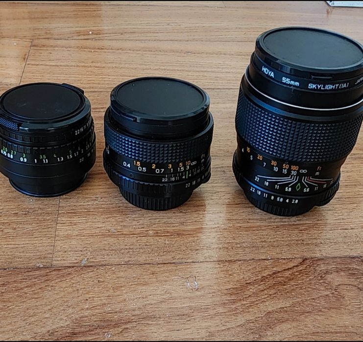 Máquina fotográfica praktica super tl 1000 + 3 lentes