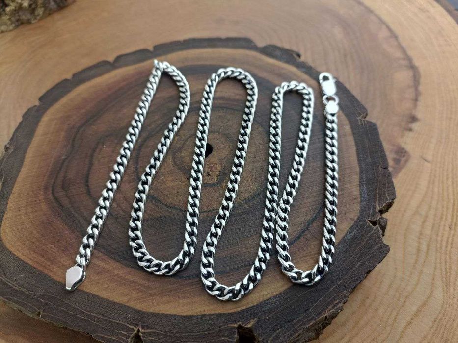 Серебряная цепочка Панцирного плетения. Срібний ланцюг Панцир